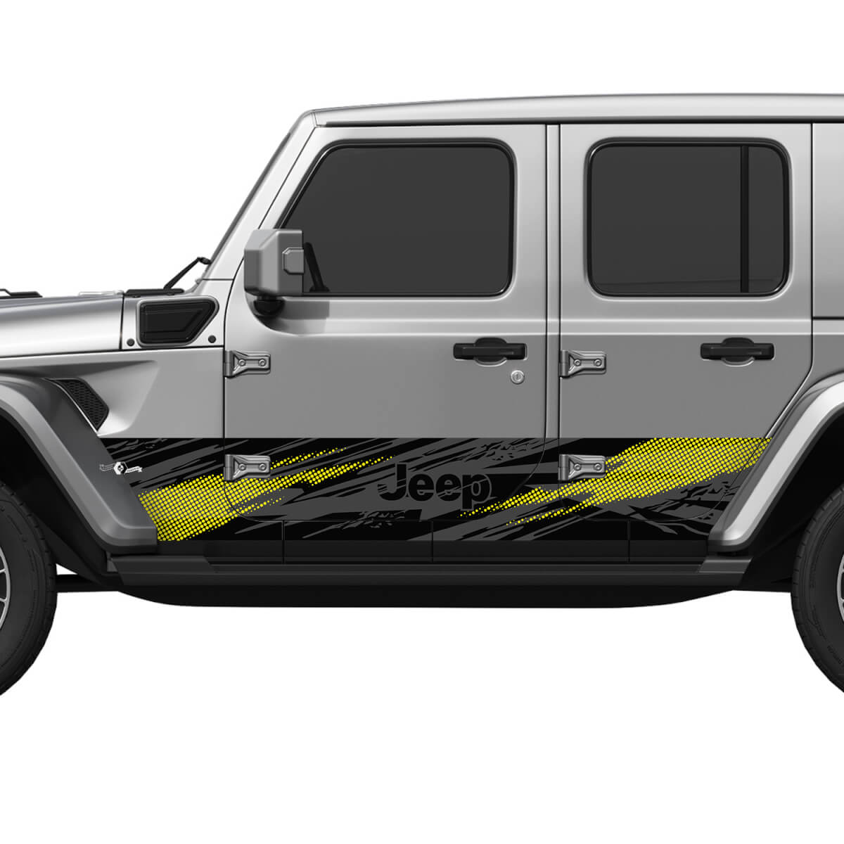 Camo Splash Wrap zijdeuren Vinyl Decal Sticker Fit Jeep Wrangler 5
