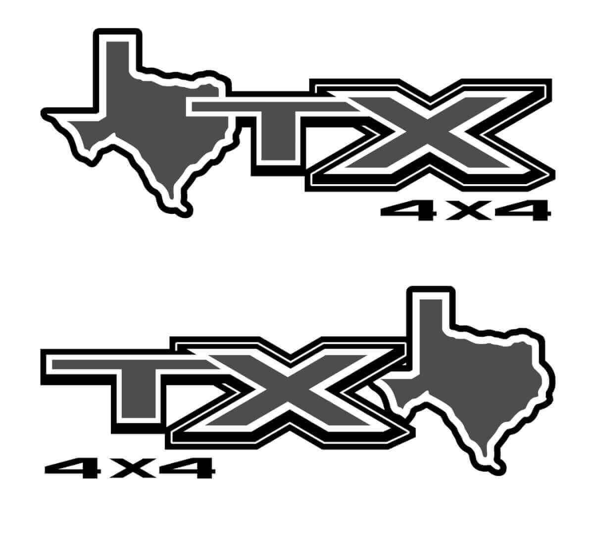 STX Texas 4x4 bergstickers voor Ford F150 F250 F350 Super Duty Truck Sticker Sticker Vinyl
