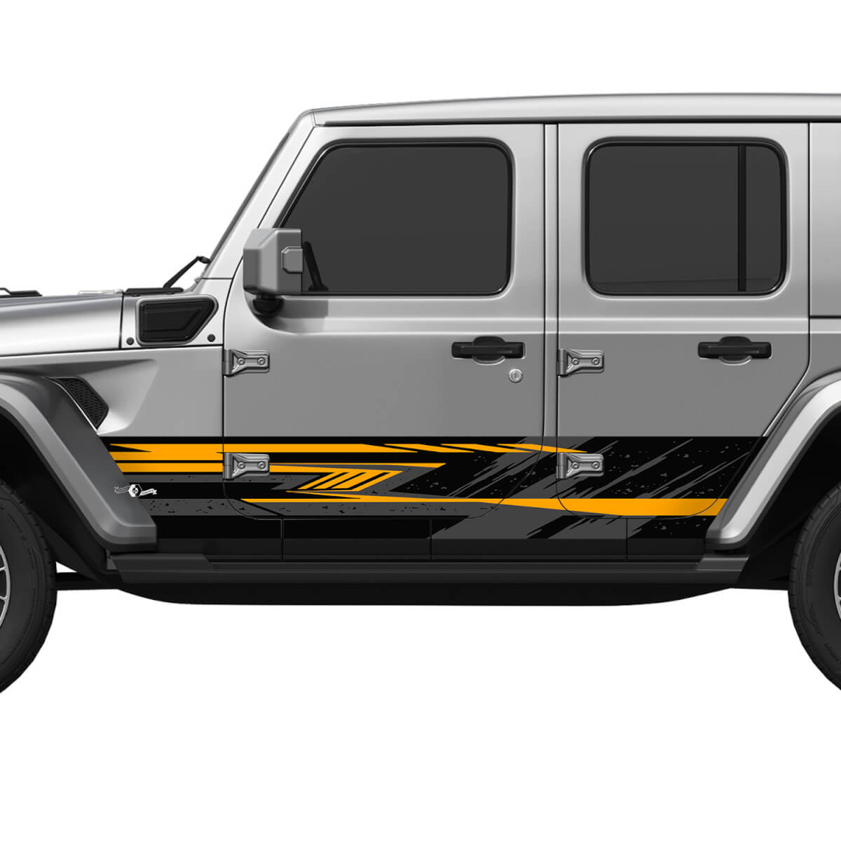 Camo Splash Wrap zijdeuren Vinyl Decal Sticker Fit Jeep Wrangler 5
