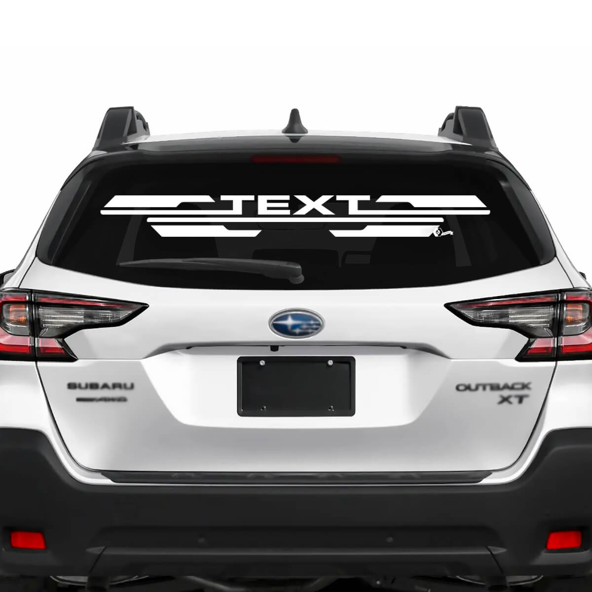 Suba Outback achterruit vleugels vinylsticker sticker grafisch
