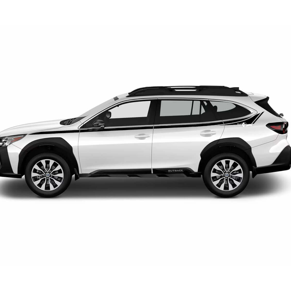 Pinstripe Bovenste Deur Zij Vinyl Decal Kit voor Subaru Outback