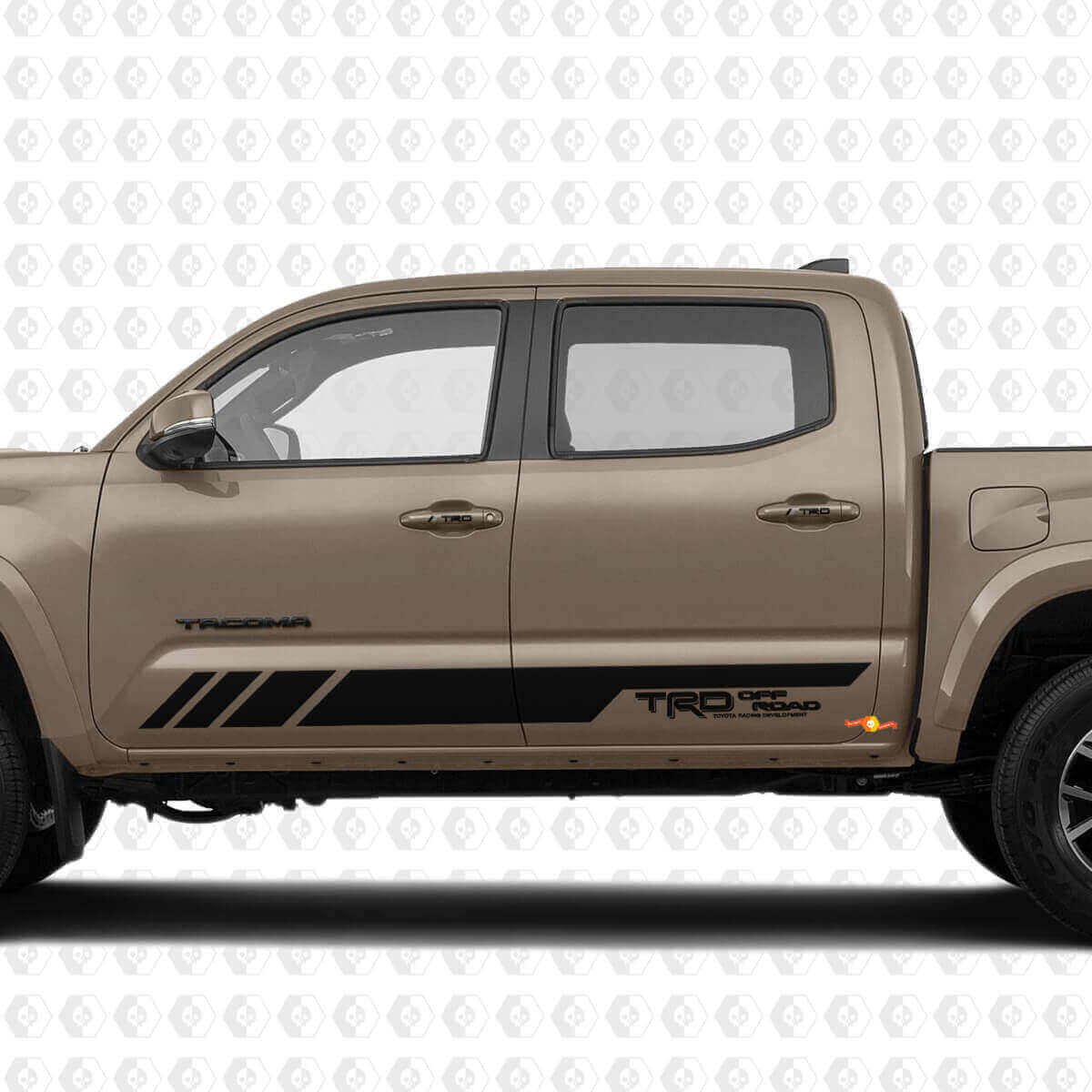 TRD Off Road Stijl Deurstreep en Handvat Vinyl Decal Kit voor Toyota Tacoma Tundra