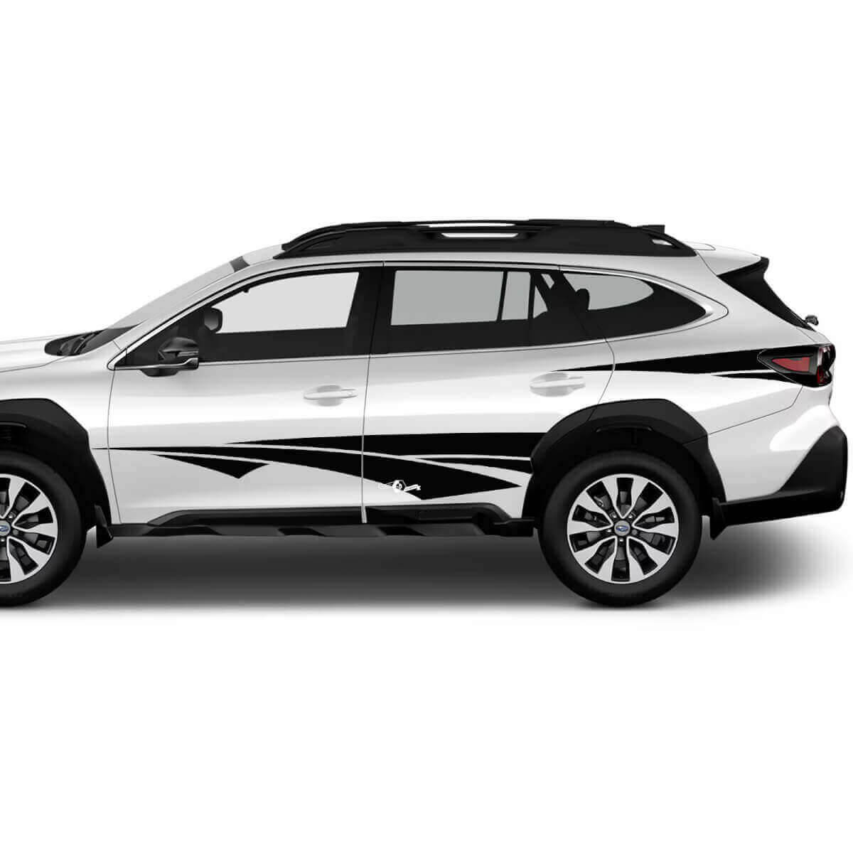 Tribal Style Deur- en Achterzijde Strepen Vinyl Decal Kit voor Subaru Outback