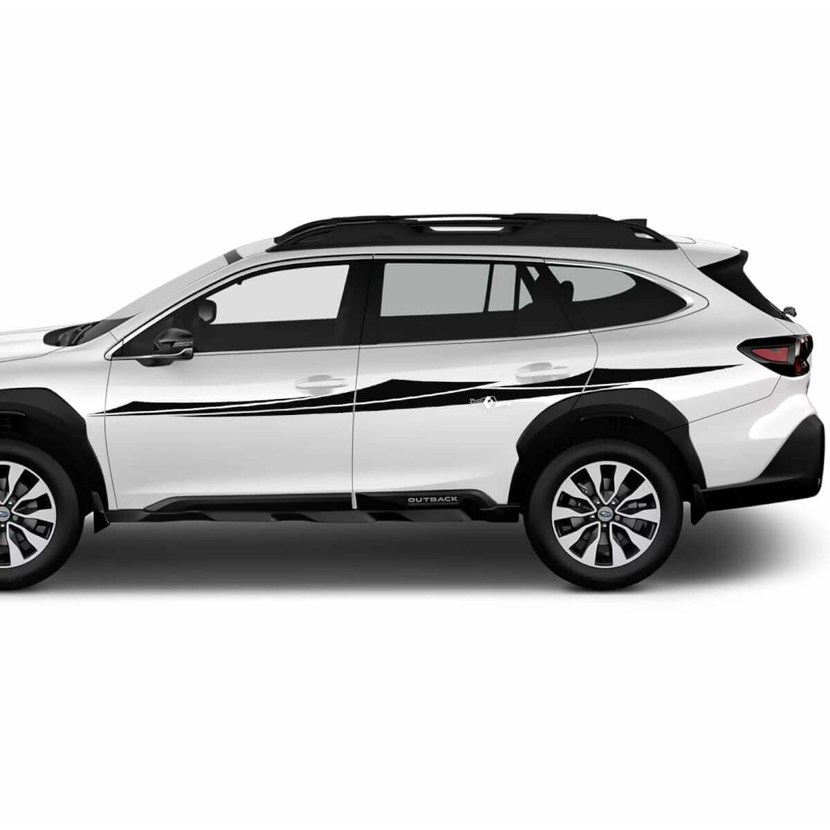 Zijdeuren tribale vinylsticker sticker grafisch voor Suba Outback 3
