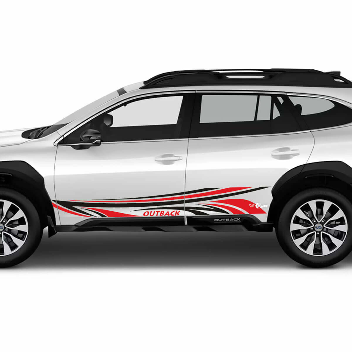 Zijdeur tribale strepen vinylsticker sticker grafisch voor Suba outback
