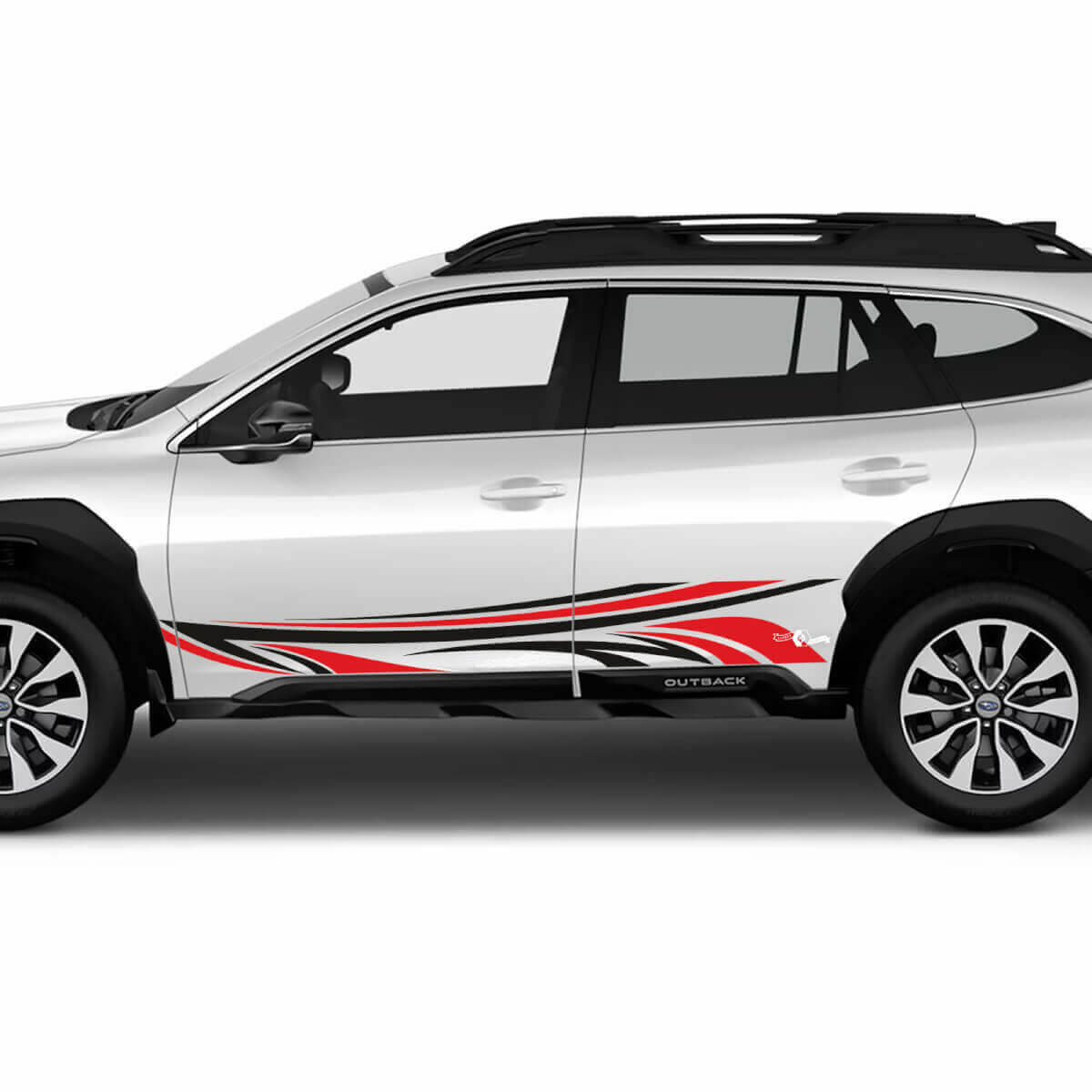 Tribal Style Deur Strepen Vinyl Decal Set voor Subaru Outback