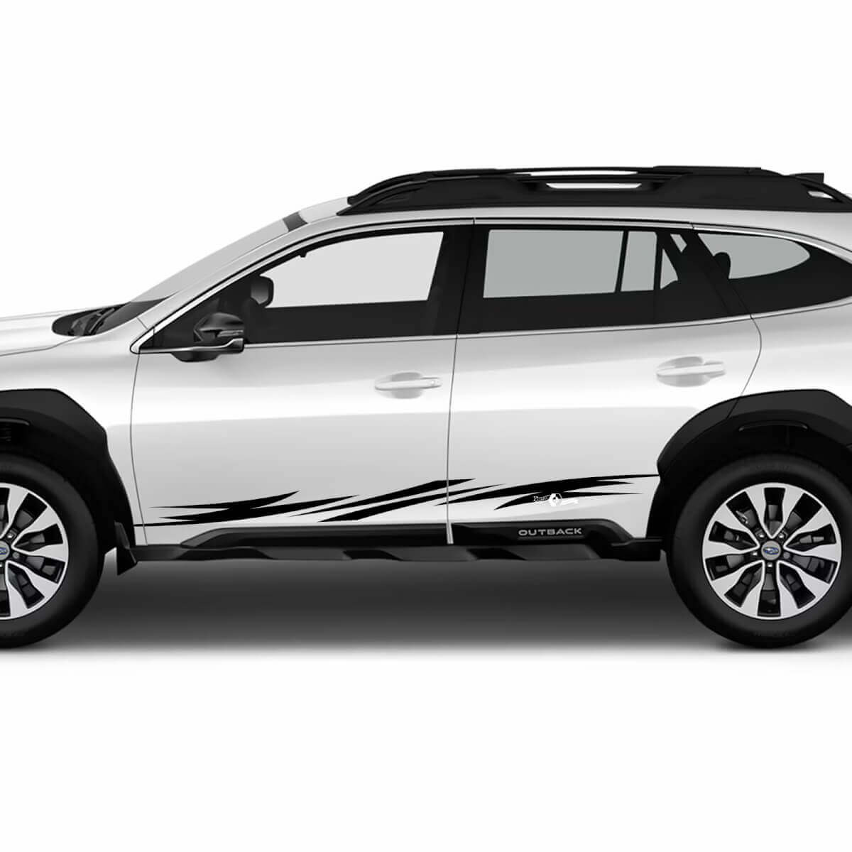 Zijstrepen vinyl sticker - sportieve grafische sticker fit Suba outback
