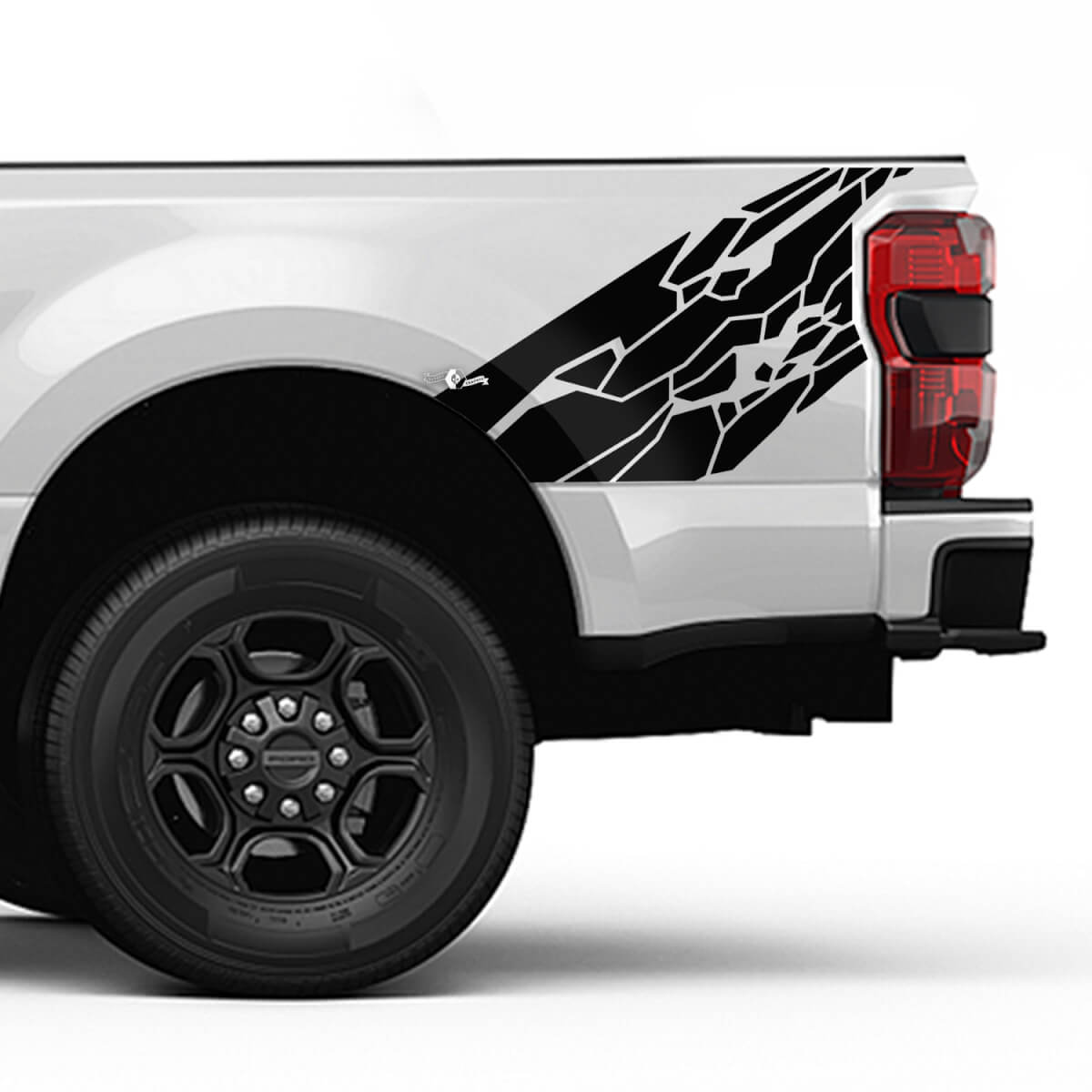 Ford F150 F250 F350 Splash Grunge Skin Style Decal Kit - Bedide Vinyl Sticker Set Side Graphics
