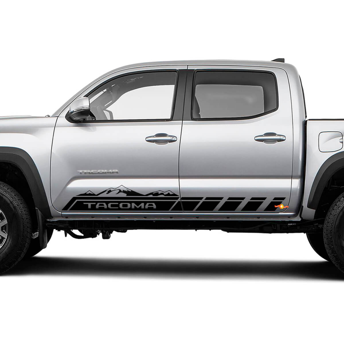 Aangepaste tekst voor TRD Pro Doors Vinyl Decal Sticker voor Toyota Tacoma Tundra + handgrepen TRD -stickers
