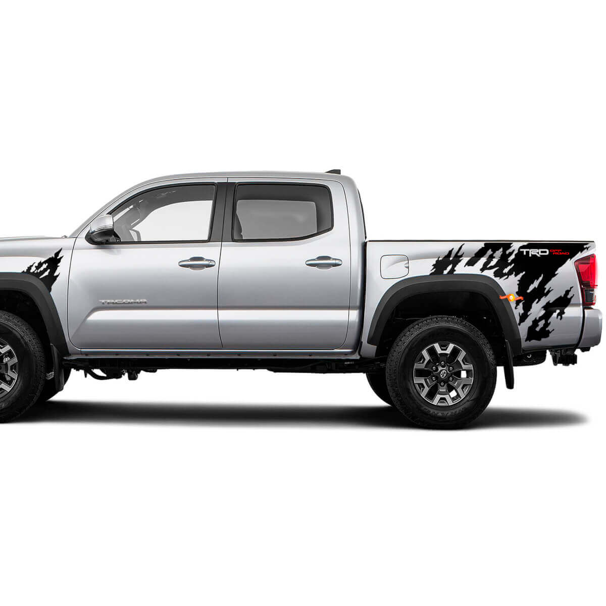 TRD Achter- en voorkant Splash Vinyl Decal Sticker voor Toyota Tacoma
