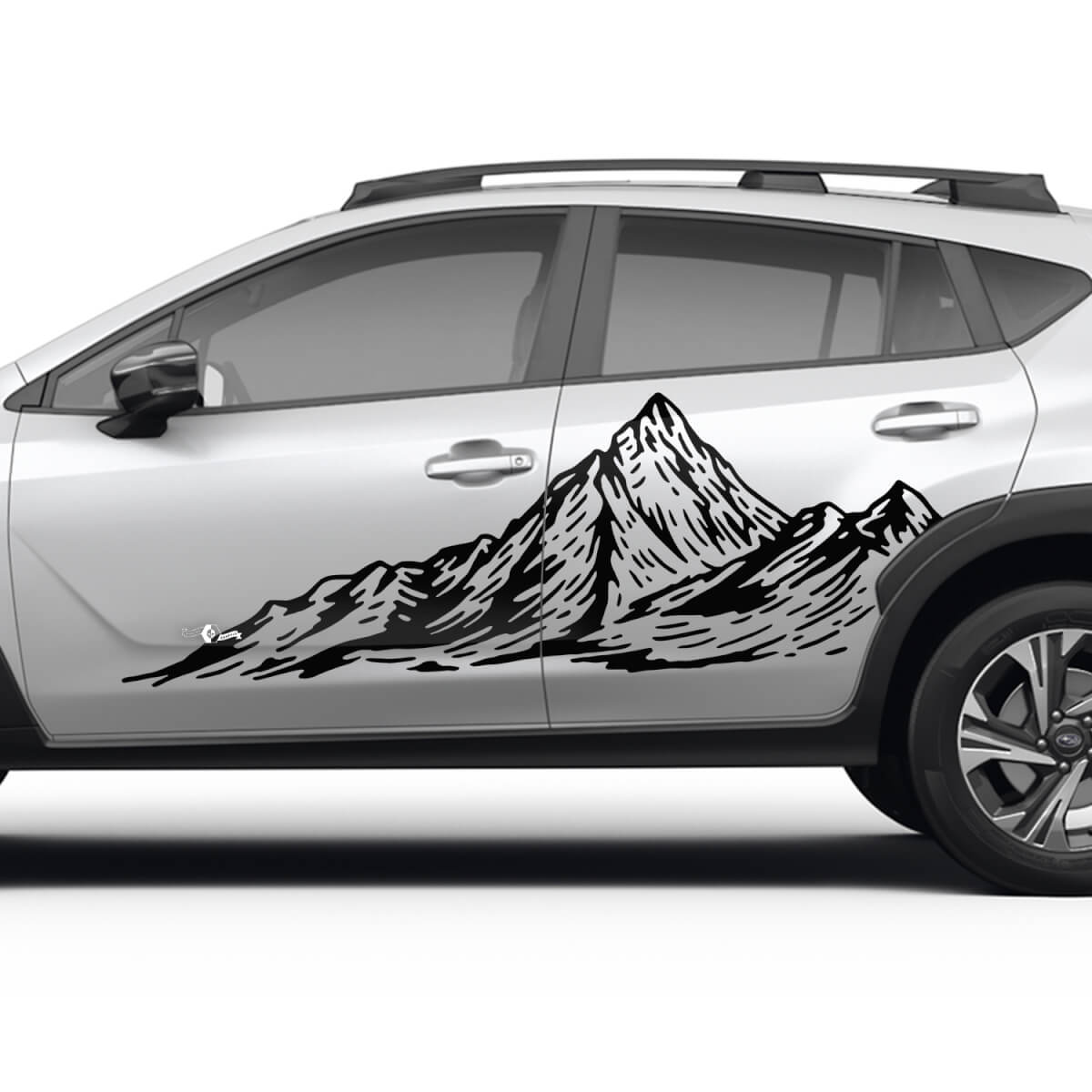 Zij deuren landschapsbergjes vinyl sticker - grafische sticker Universal Fit Suba
