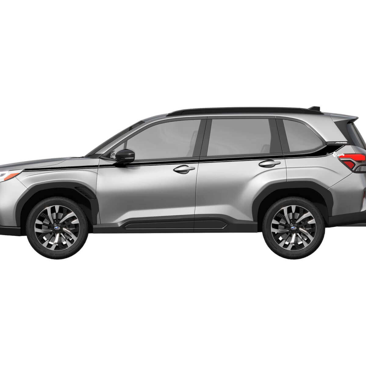 Zijde deuren strepen vinyl sticker - grafische sticker Universal Fit Suba Forester
