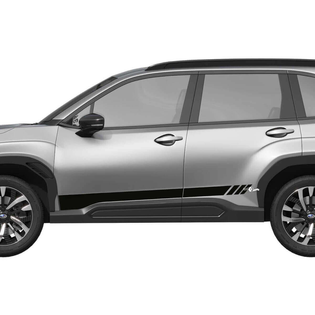 Gepersonaliseerde Strobe Deurstrepen Vinyl Decal Kit voor Subaru Forester
