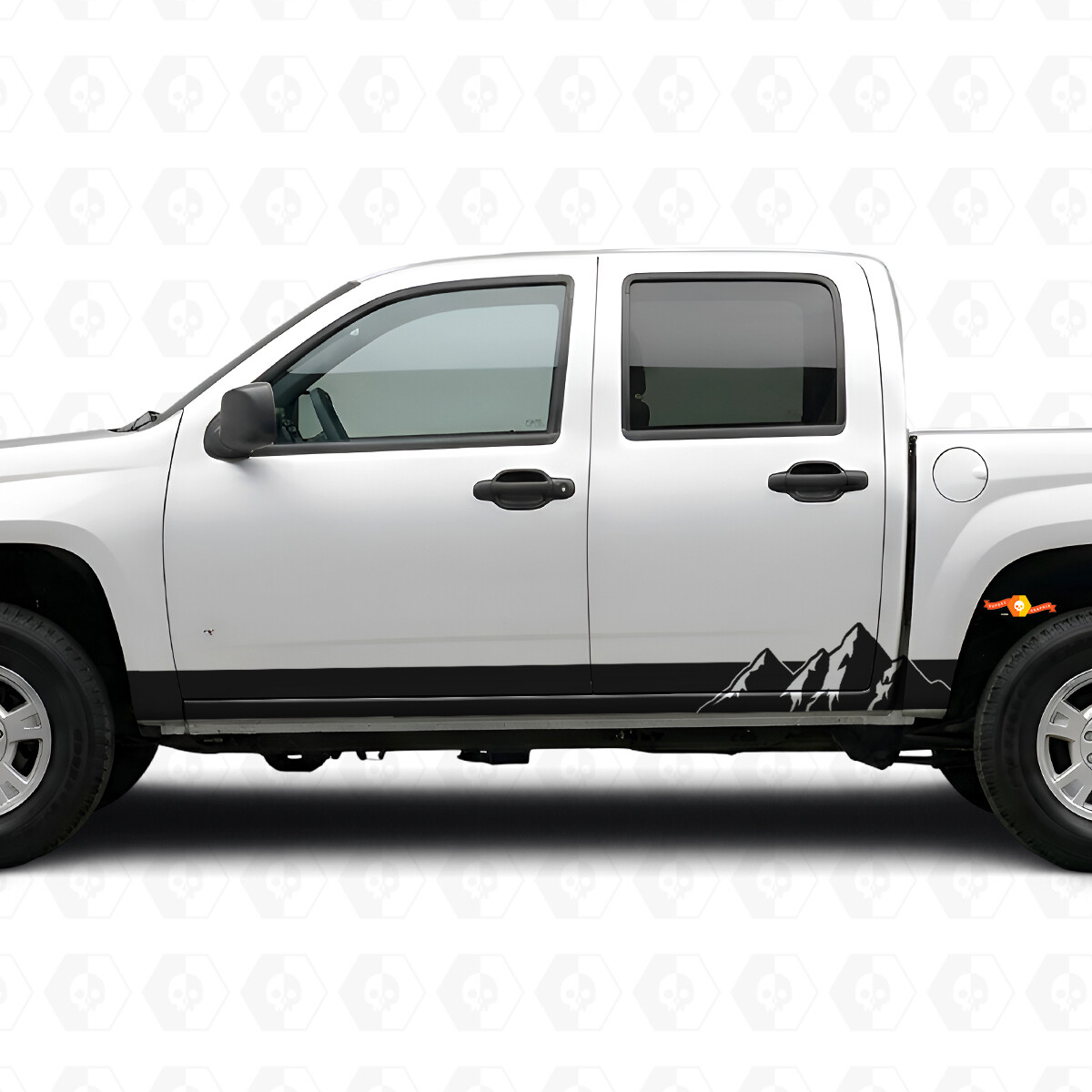 Alpine Ridge Deur- & Rockerpaneel Vinyl Strepen voor Chevrolet Colorado 1e Gen 2004-2012