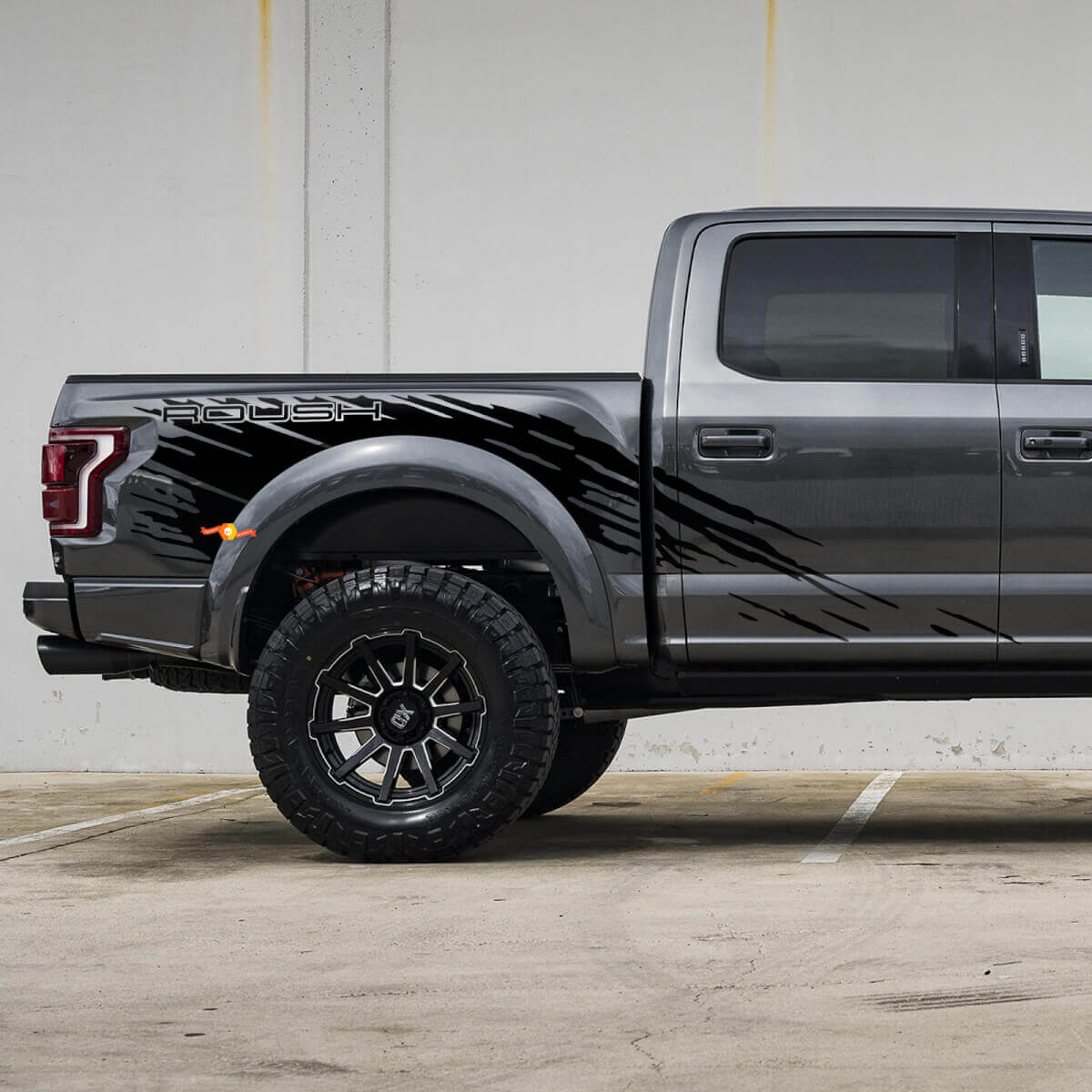 Zijkant Bedside Splash Sticker Decal Graphic passend voor Musclecar truck power truck Roush Package 2
