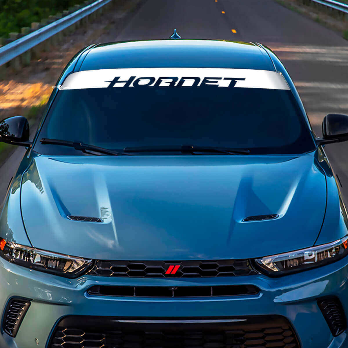 Merklettering Streep Voorruit Vinyl Decal Sticker Grafieken 2 Voor Dodge Hornet
