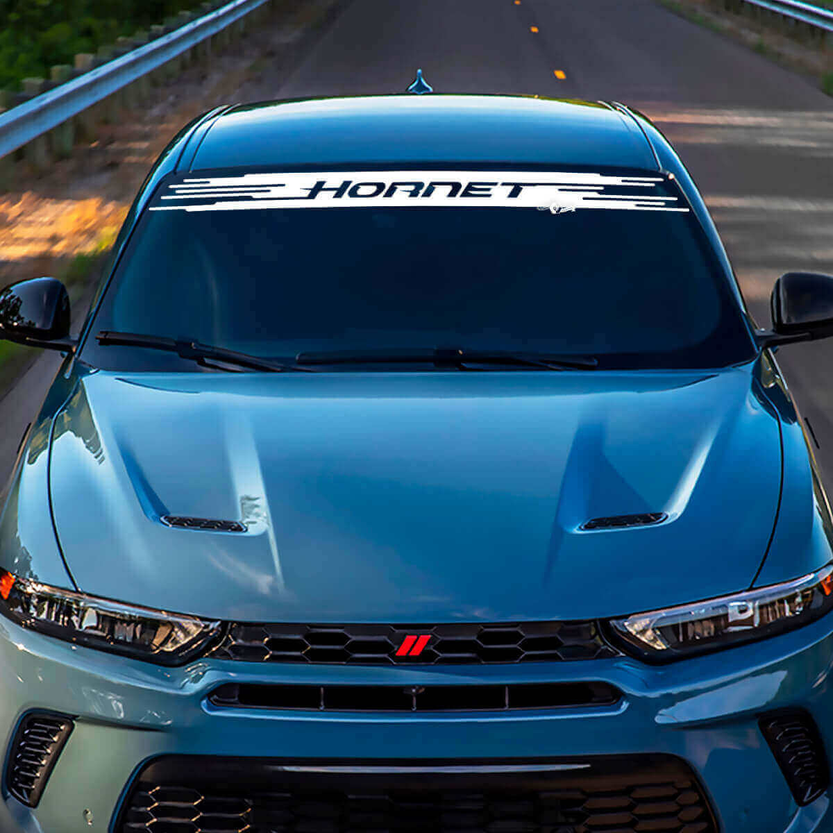 Merkletters Stripe Voorruit Vinyl Decal Sticker Graphics Voor Dodge Hornet