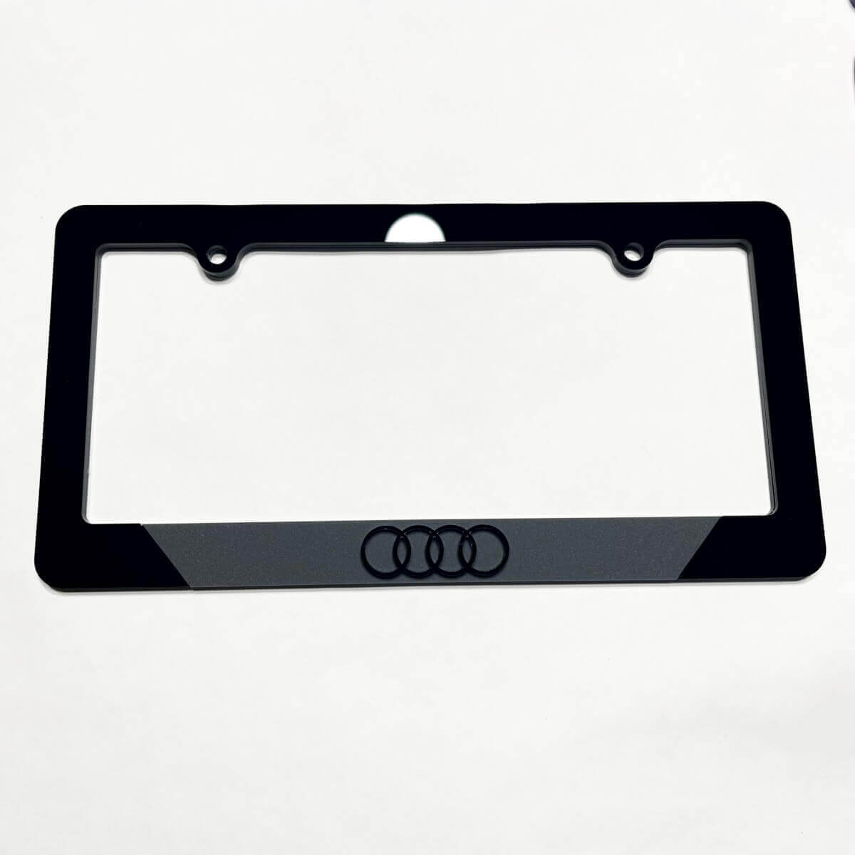 Ringen Logo Nummerplaat Covers Frames Decor 2 voor Audi