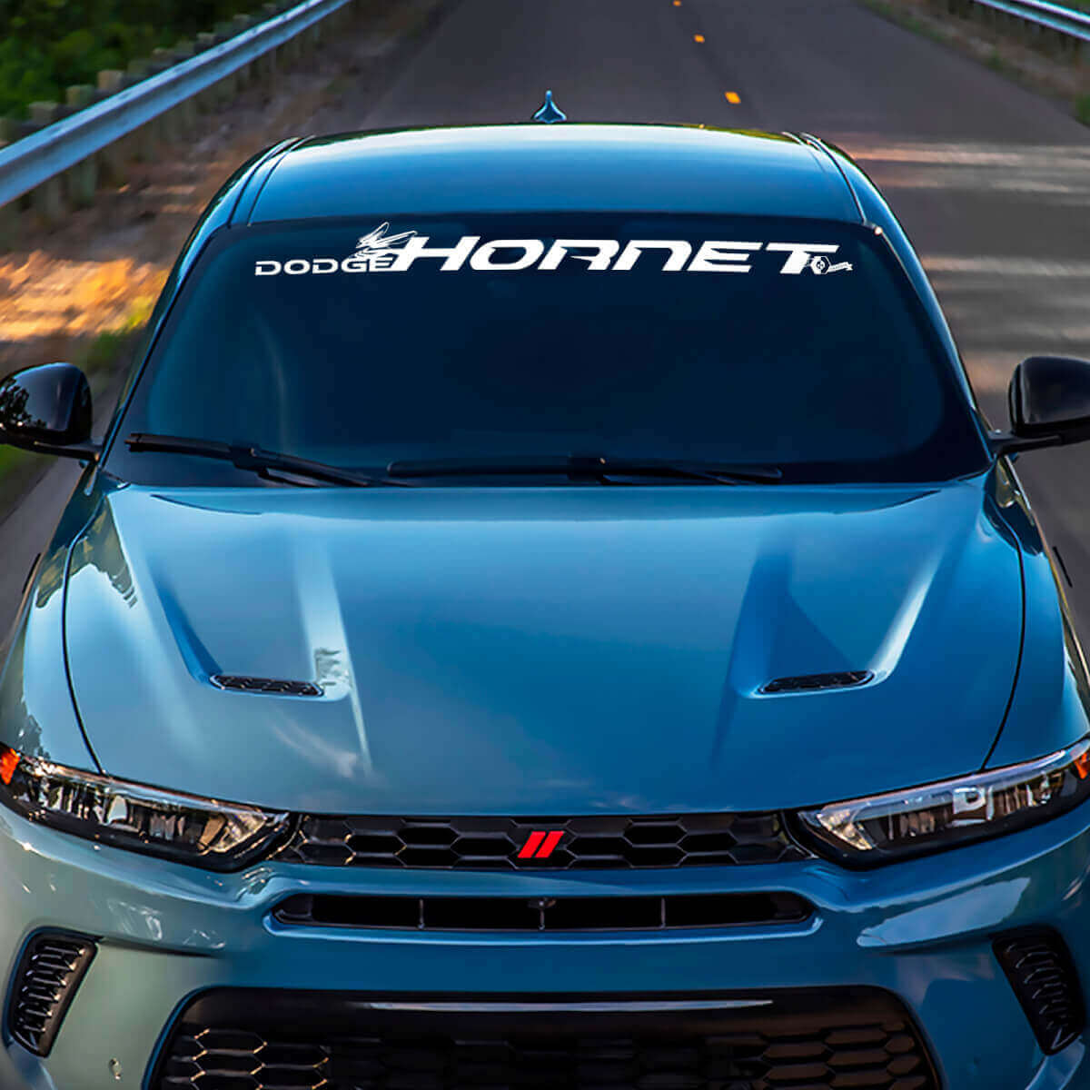 Hornet Windshield Stripe Banner Decal Sticker - Aangepaste vinylafbeeldingen passen bij Dodge Hornet

