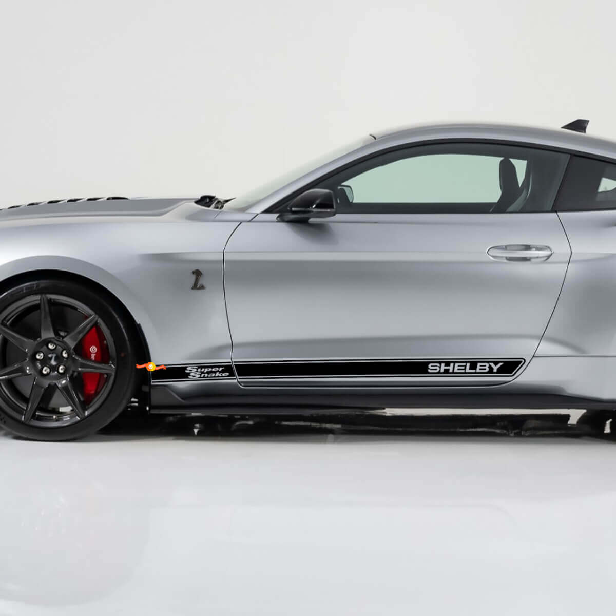 Super Snake Shelby Rocker Panel Stickers voor Ford Mustang
