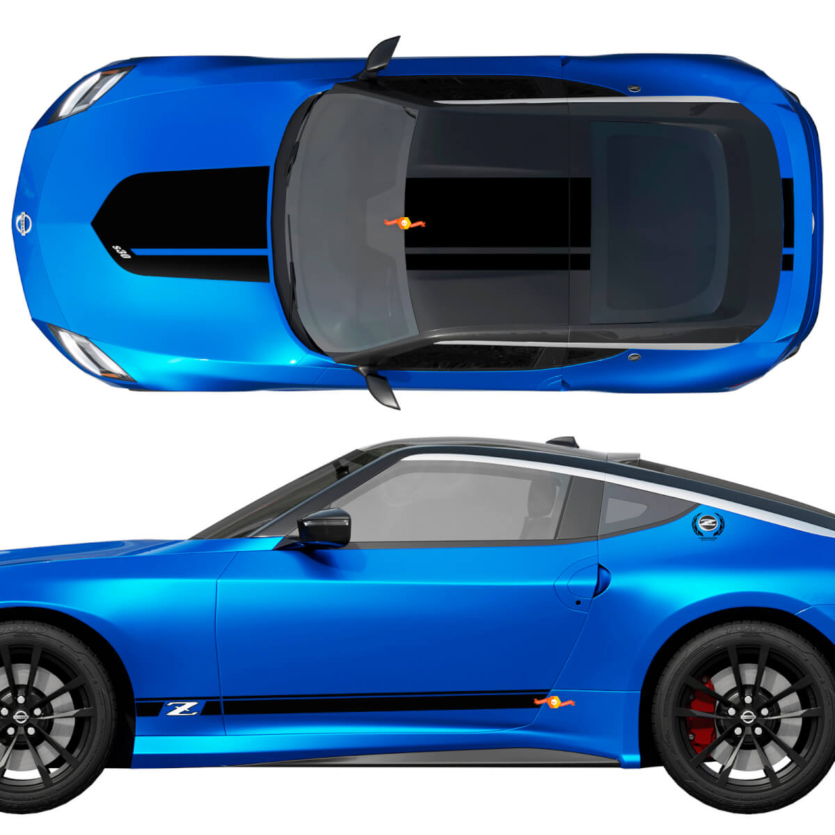 Nissan Nismo Z Heritage Edition Hood Side Sticker Sticker Vinyl Grafische kit
