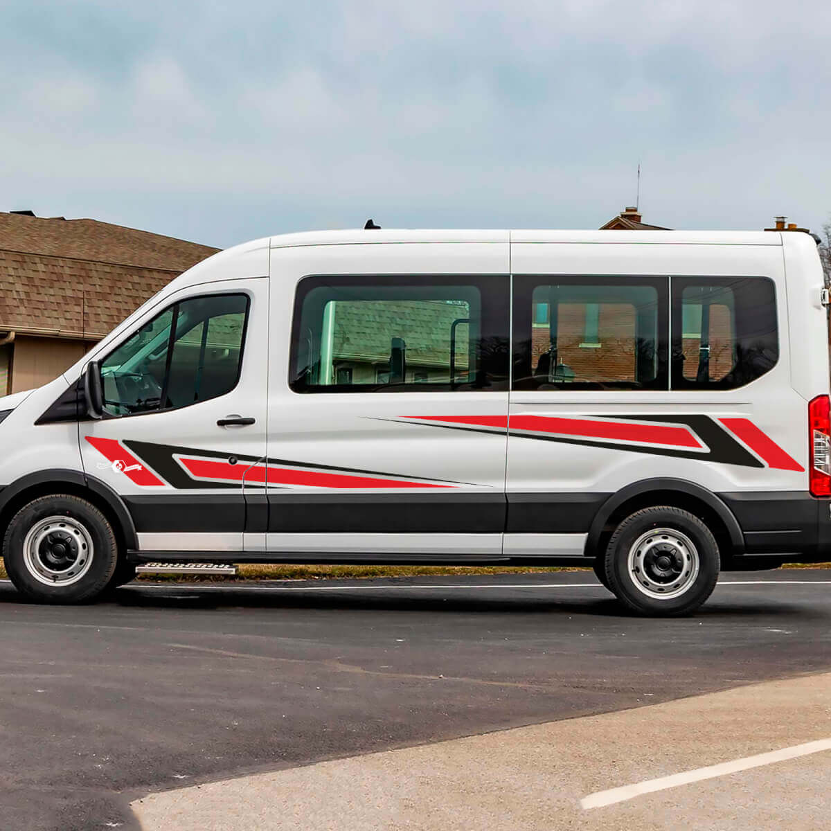 Ford Transit Racing Tribal Graphics Vinyl Side Stripes Stickers Stickers 2
