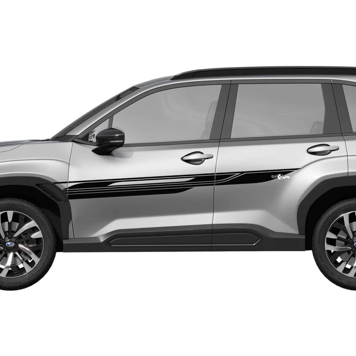 Zijdeuren Rocker Panel Racing Strepen Vinyl Decal Sticker 5 voor Subaru