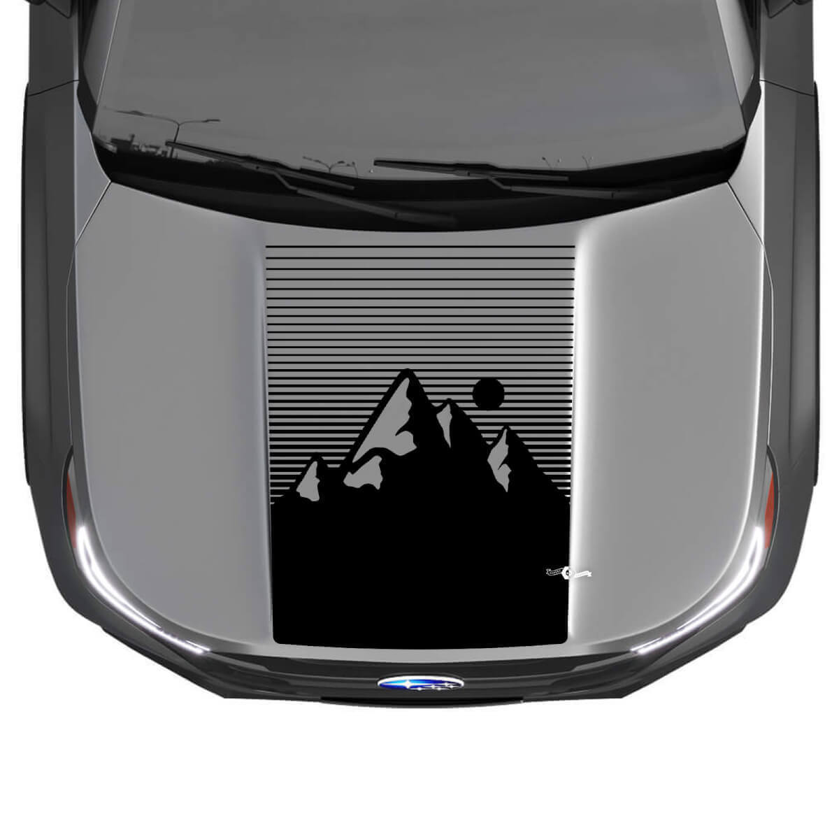 Bergen Hood Vinyl Sticker Decal Grafisch voor Subaru Forester
