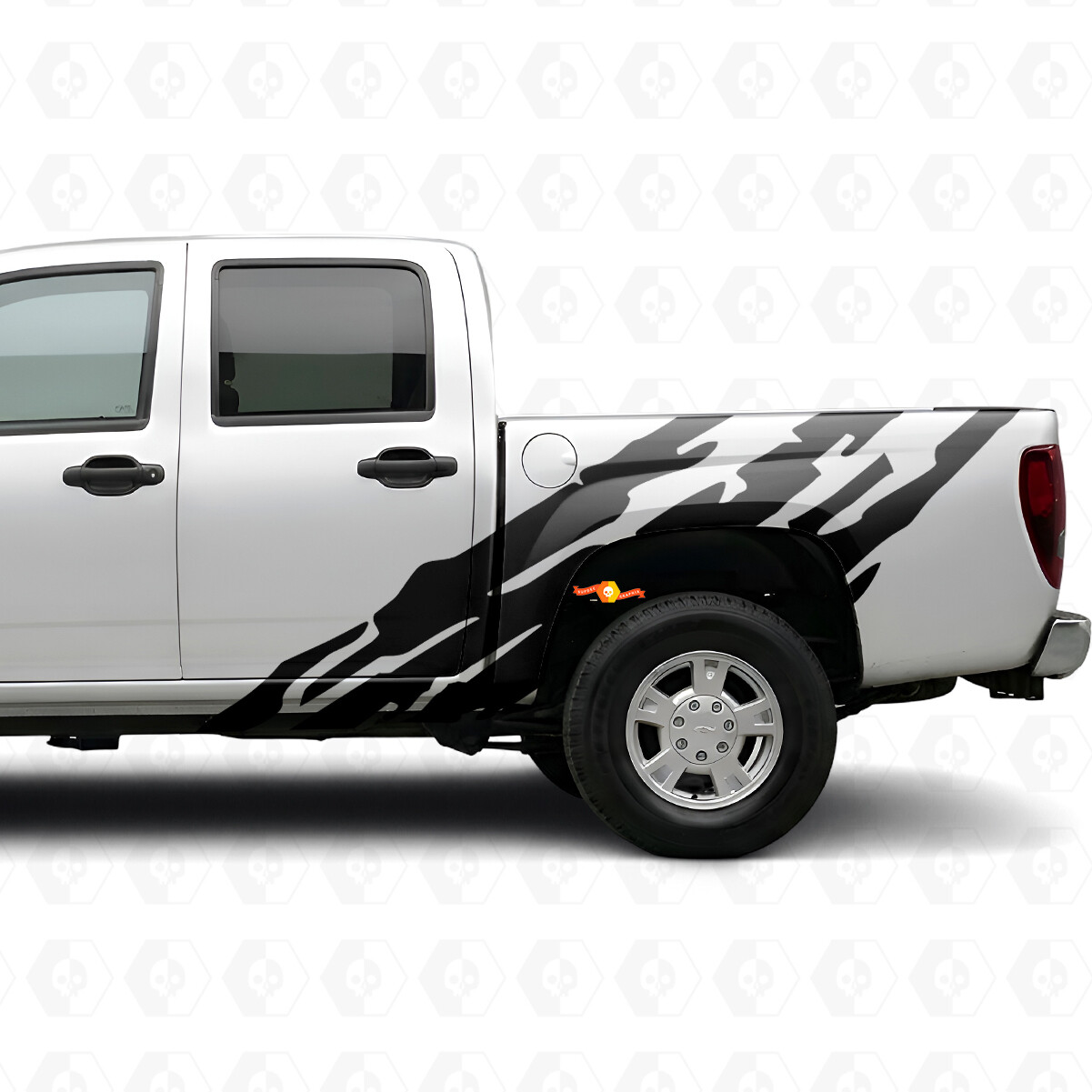 Getande Vinyl Strepen voor Deur & Zijpaneel voor Chevrolet Colorado 1e Gen 2004-2012