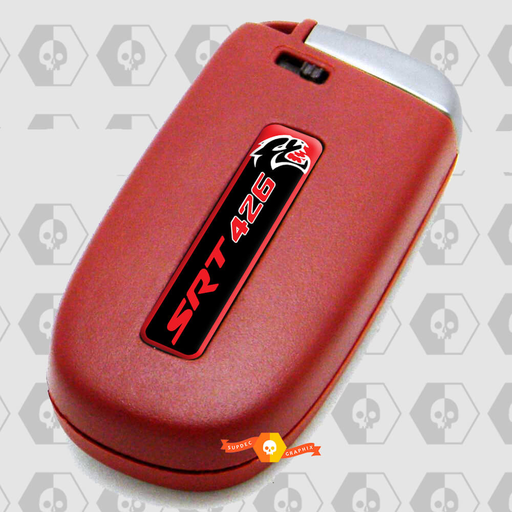 2x SRT 426 Hellcat Challenger/Charger/Durango Key FOB Inlays Emblem Domed Decal
