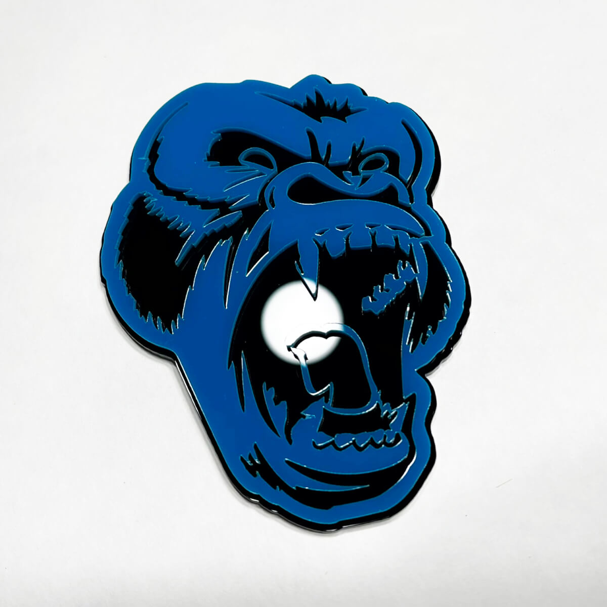 Aangepaste 3D -badge boze gorilla spatbordstaatgat voor rooster badges embleem
