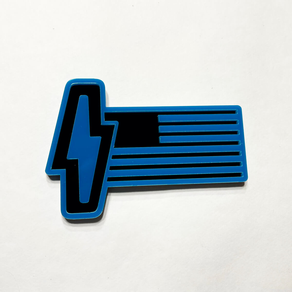 Ford 150 Lightning US Flag 3D Badge - Custom Fender Badges Emblem Red and Black
