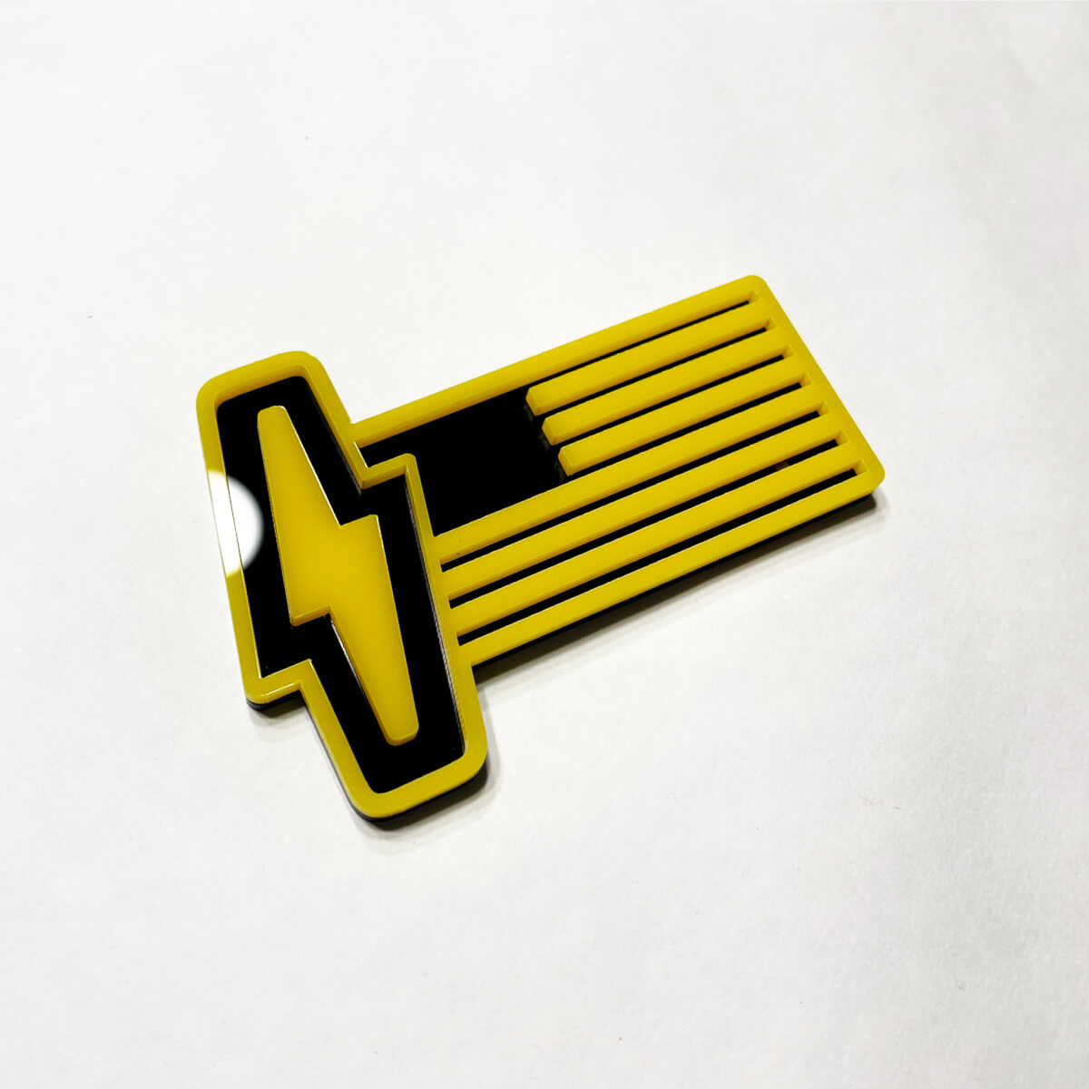 Ford 150 Lightning US Flag 3D Badge - Custom Fender Badges Emblem Geel en zwart
