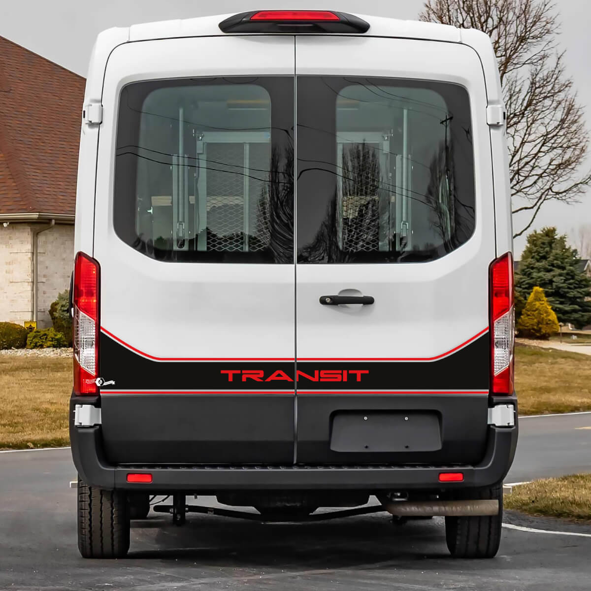 Ford Transit Achter deuren Graphics Vinyl Decal Sticker 4
