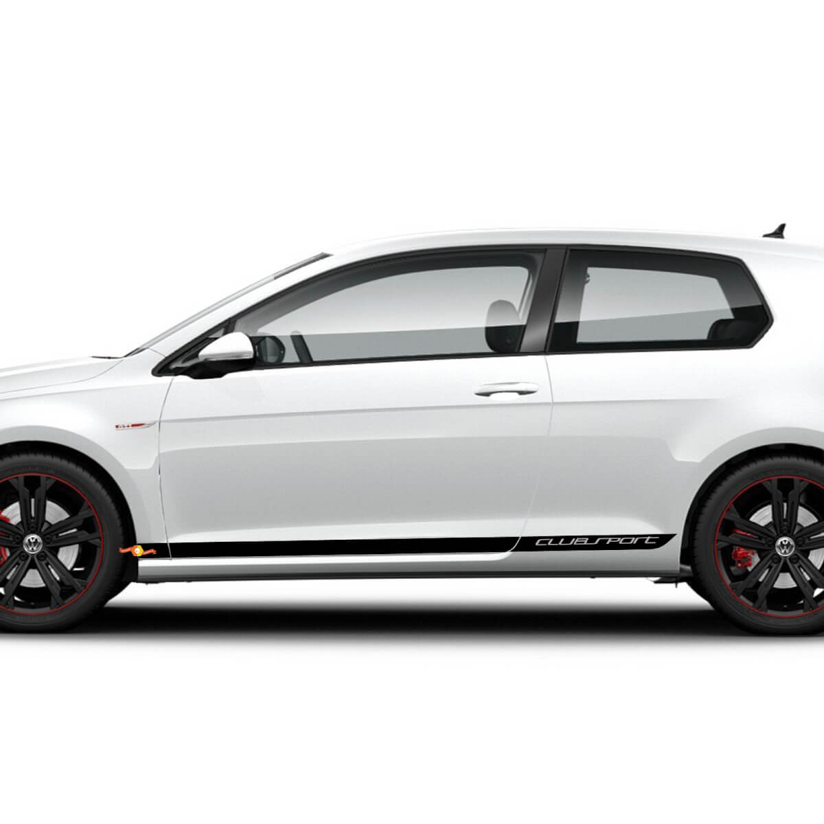 Sticker sticker strepen sport zijdeur racen ontwerpkit voor Volkswagen Golf mk4 mk5 mk6 mk7 gti r32 verlagen
