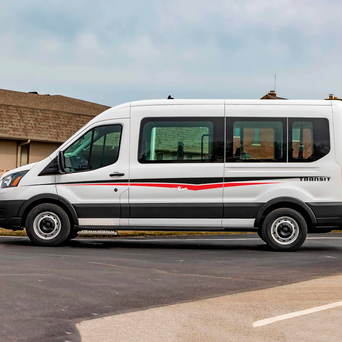 Ford Transit Stripes Side Deuren Graphics Vinyl Decal Sticker 2
