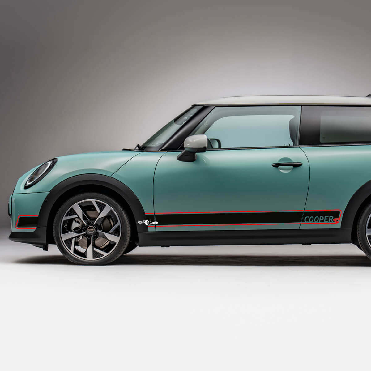 Zij Racing Logo Strepen Grafische Decal Sticker voor Mini Cooper S