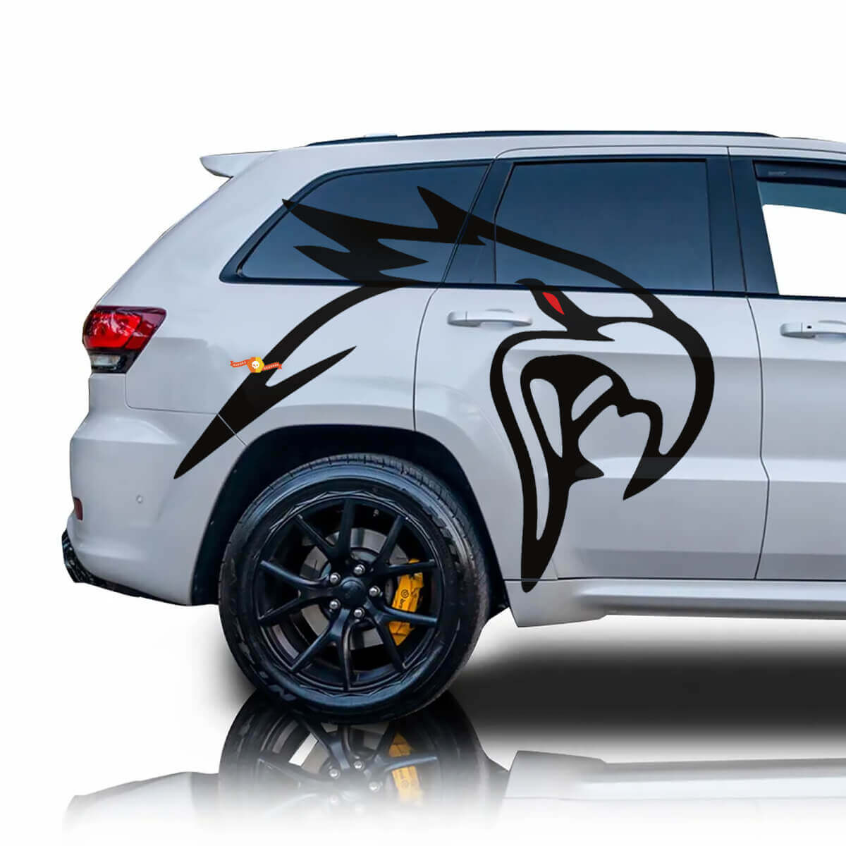 Adelaar Vogel Zijkant Vinyl Sticker Grafisch Jeep Grand Cherokee Track Hawk
