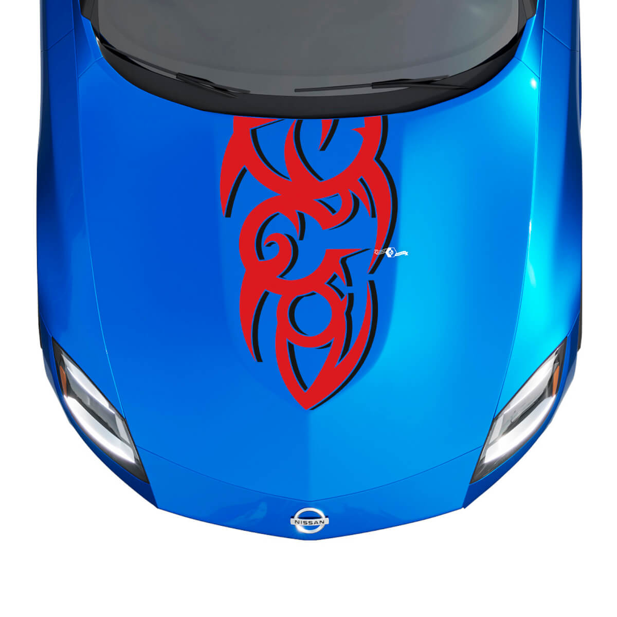 Hood Tribal Two Tone Stripe Decal Kit voor Nissan Z Sport
