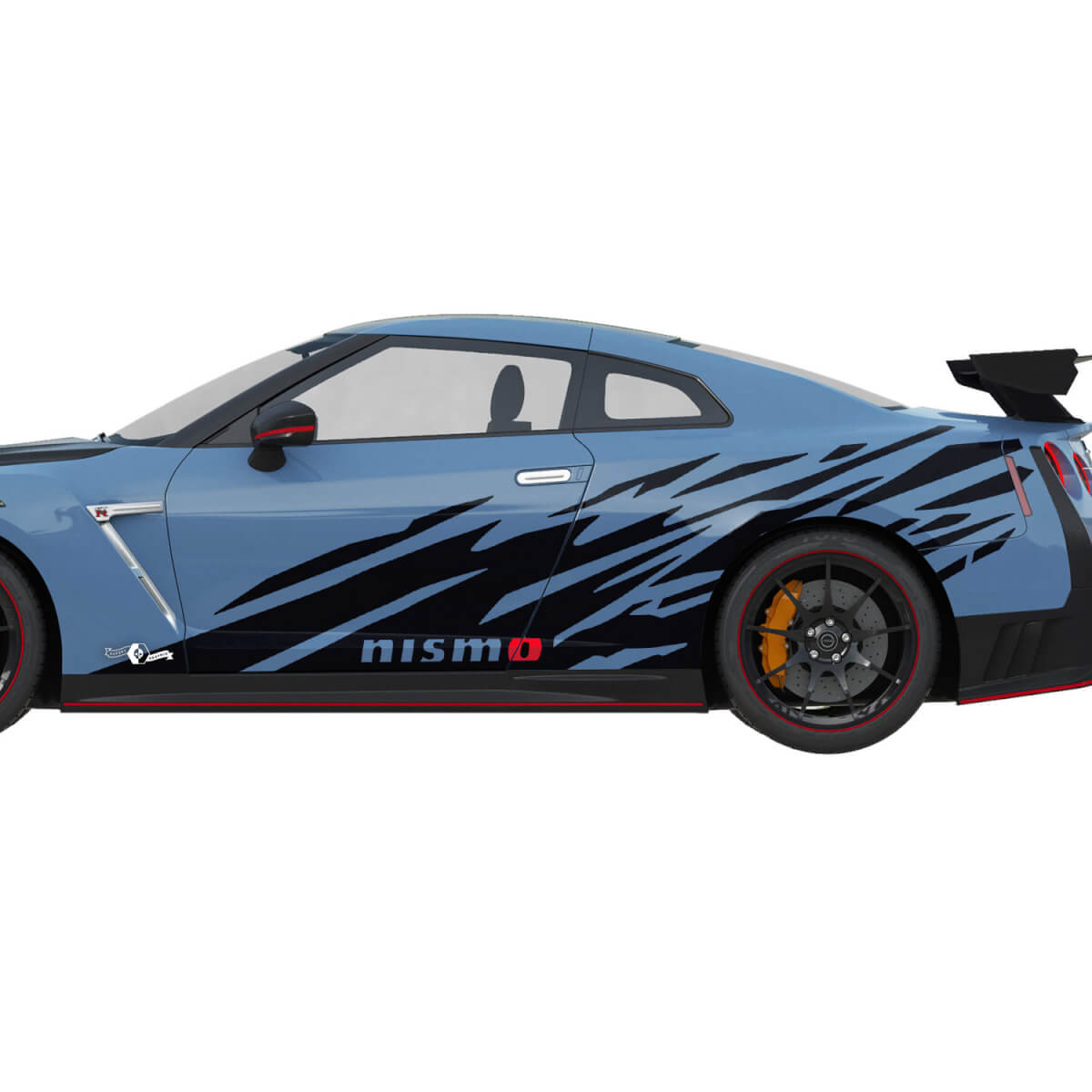2x zijafbeeldingen Nismo Stripe Line Decal Kit voor Nissan GT-R
