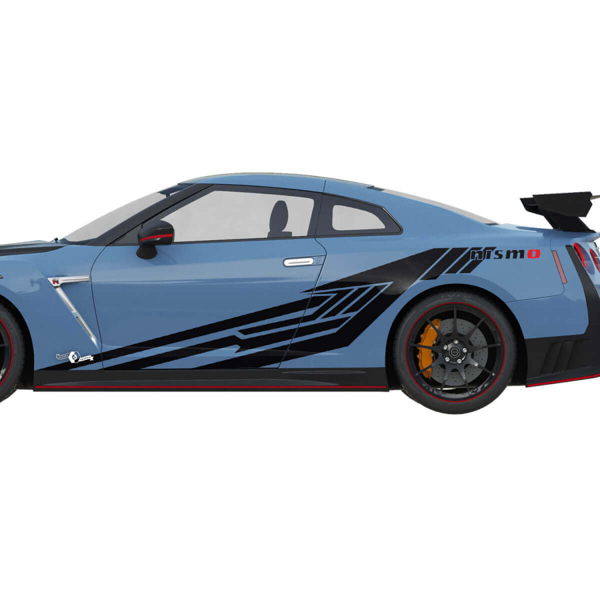 Side Graphics Nismo Stripe Line Decal Kit voor Nissan GT-R
