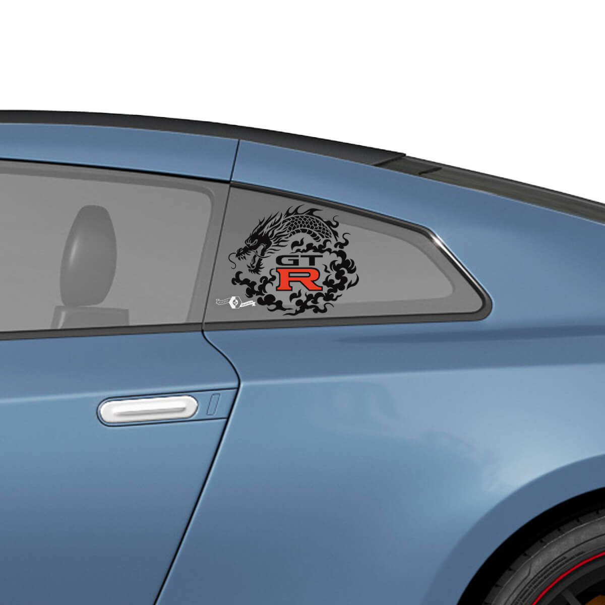 Zijsachtervenster Nismo-stijl grafische stickers kit voor Nissan GT-R
