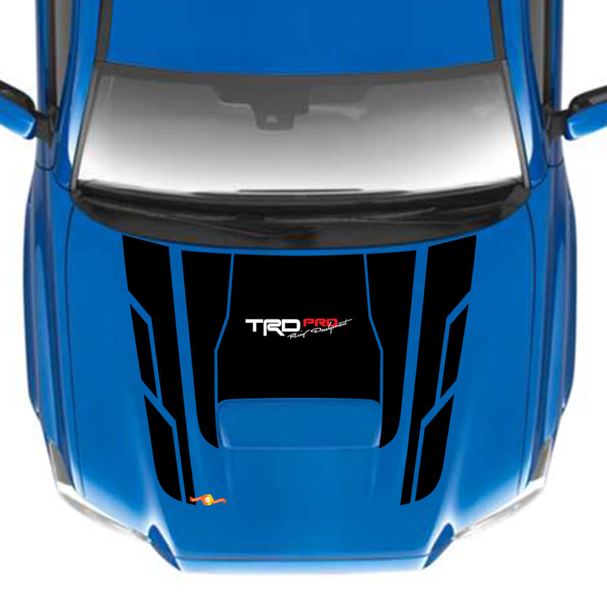 TRD PRO Geometrische Blokken Motorkap Vinyl Decal Sticker voor Toyota Tacoma