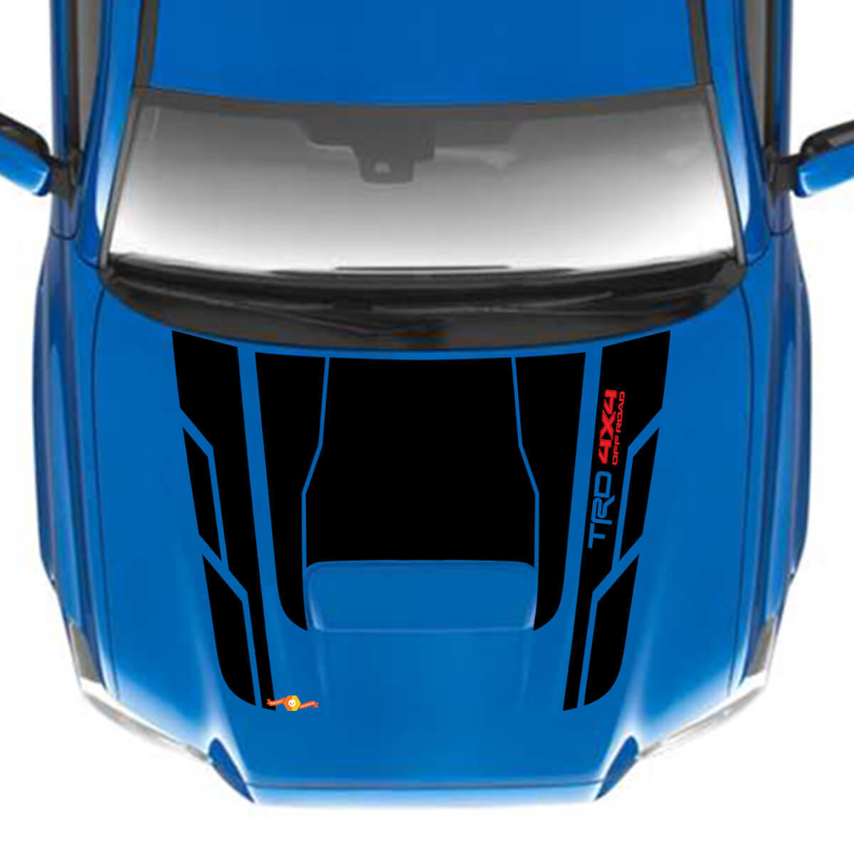 TRD 4x4 Off Road Hood Vinyl Decal Stickers passen bij Toyota Tacoma
