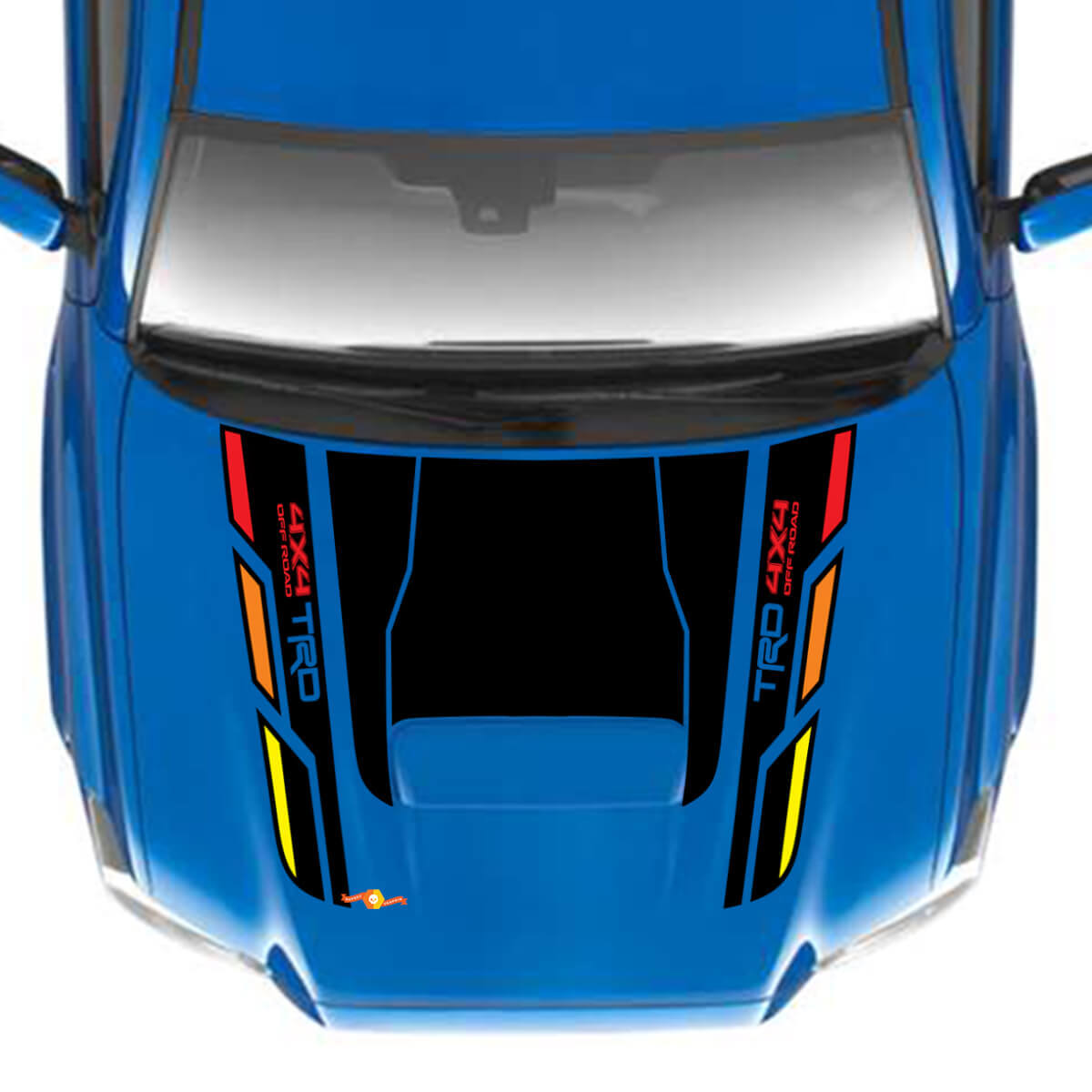 TRD 4x4 Off Road Hood Vinyl Decal Stickers passen bij Toyota Tacoma
