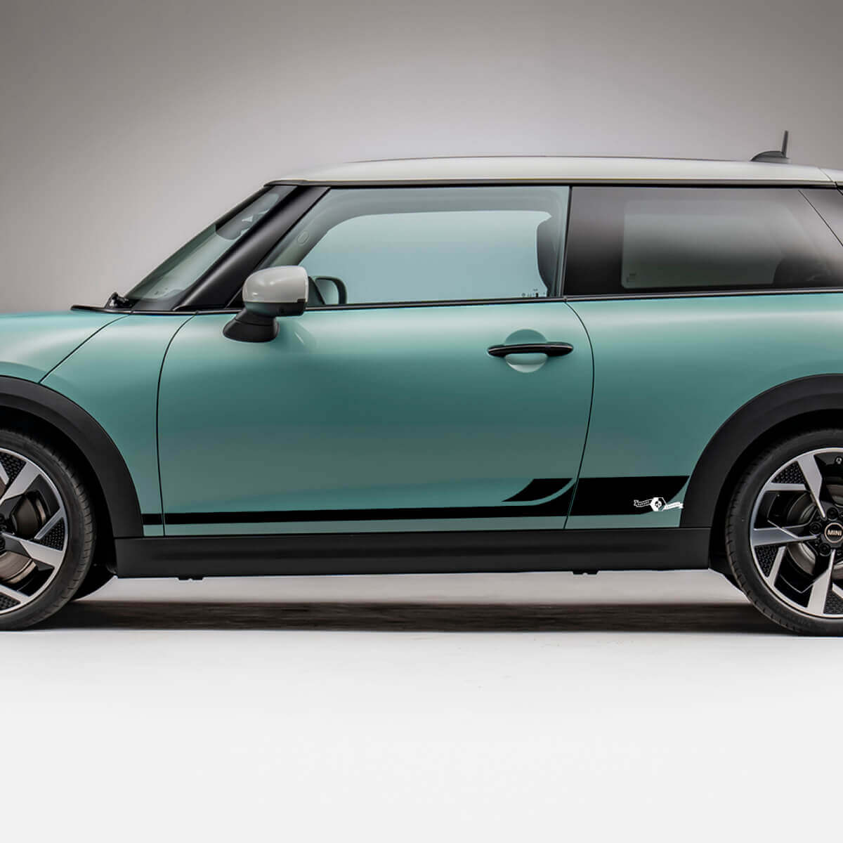 Side Racing L strepen grafische sticker voor Mini Cooper S
