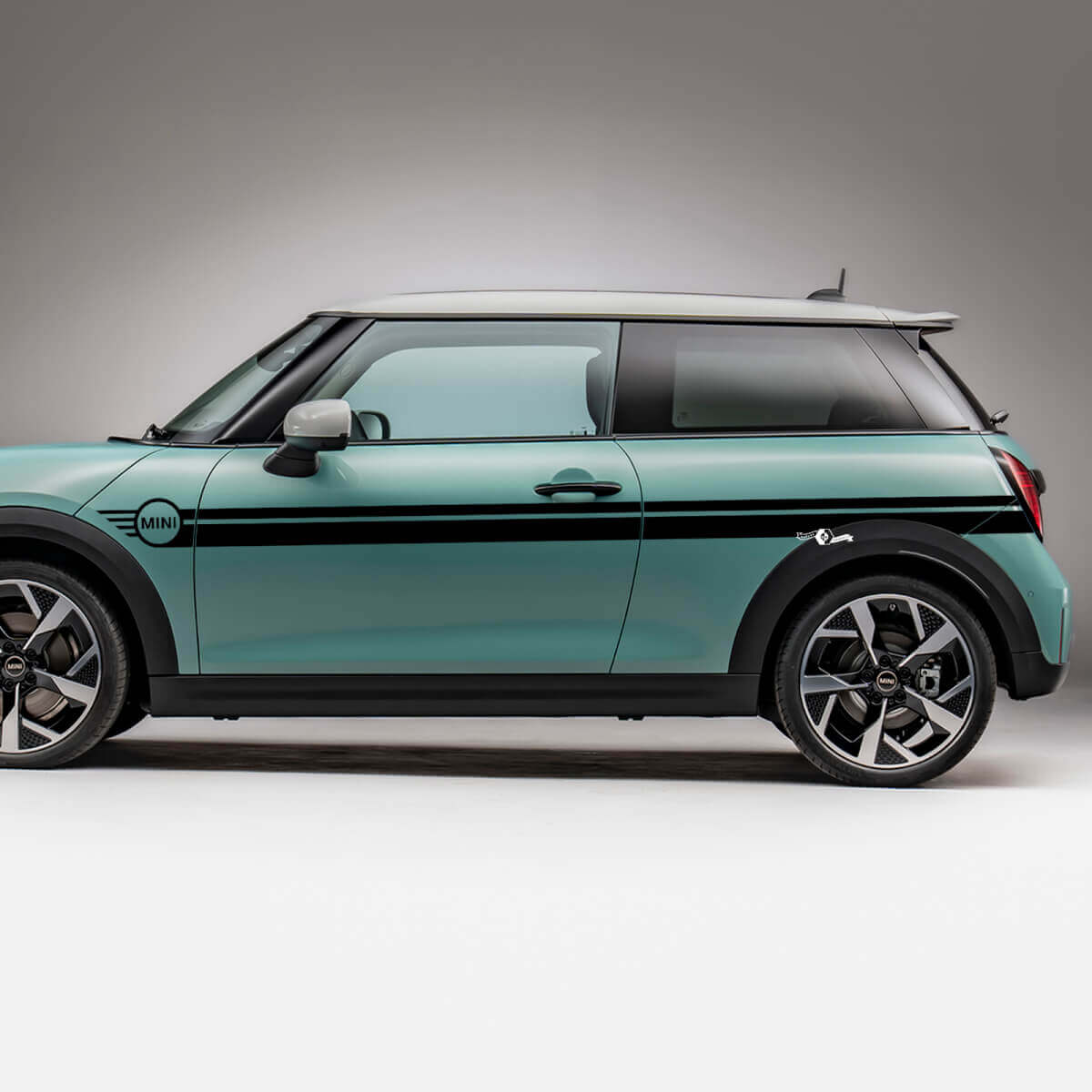 Side Mini Doors Racing Stripes Graphics Decal voor Mini Cooper S
