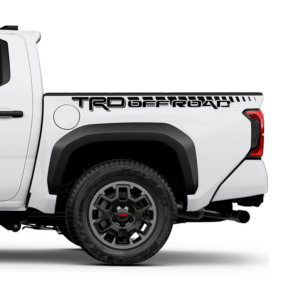 Lettering TRD off Road zijkant truck geruite streep decals stickers voor Toyota Tacoma 4e generatie