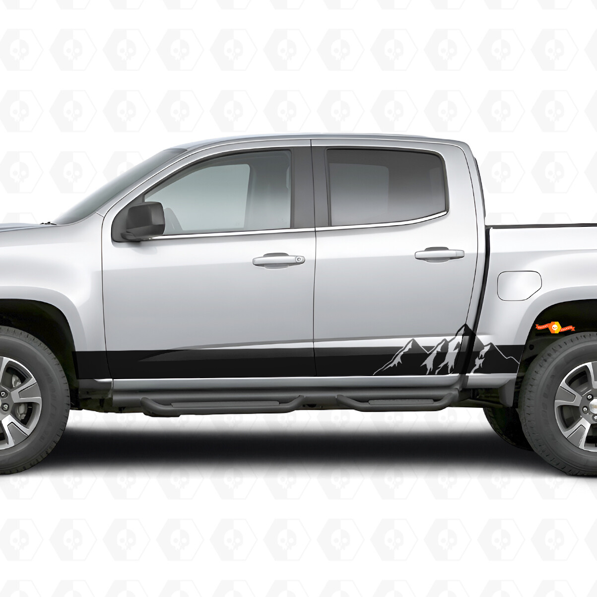 Alpine Ridge Deur- en Sierlijst Vinyl Strepen voor Chevrolet Colorado 2e Gen 2015-2022