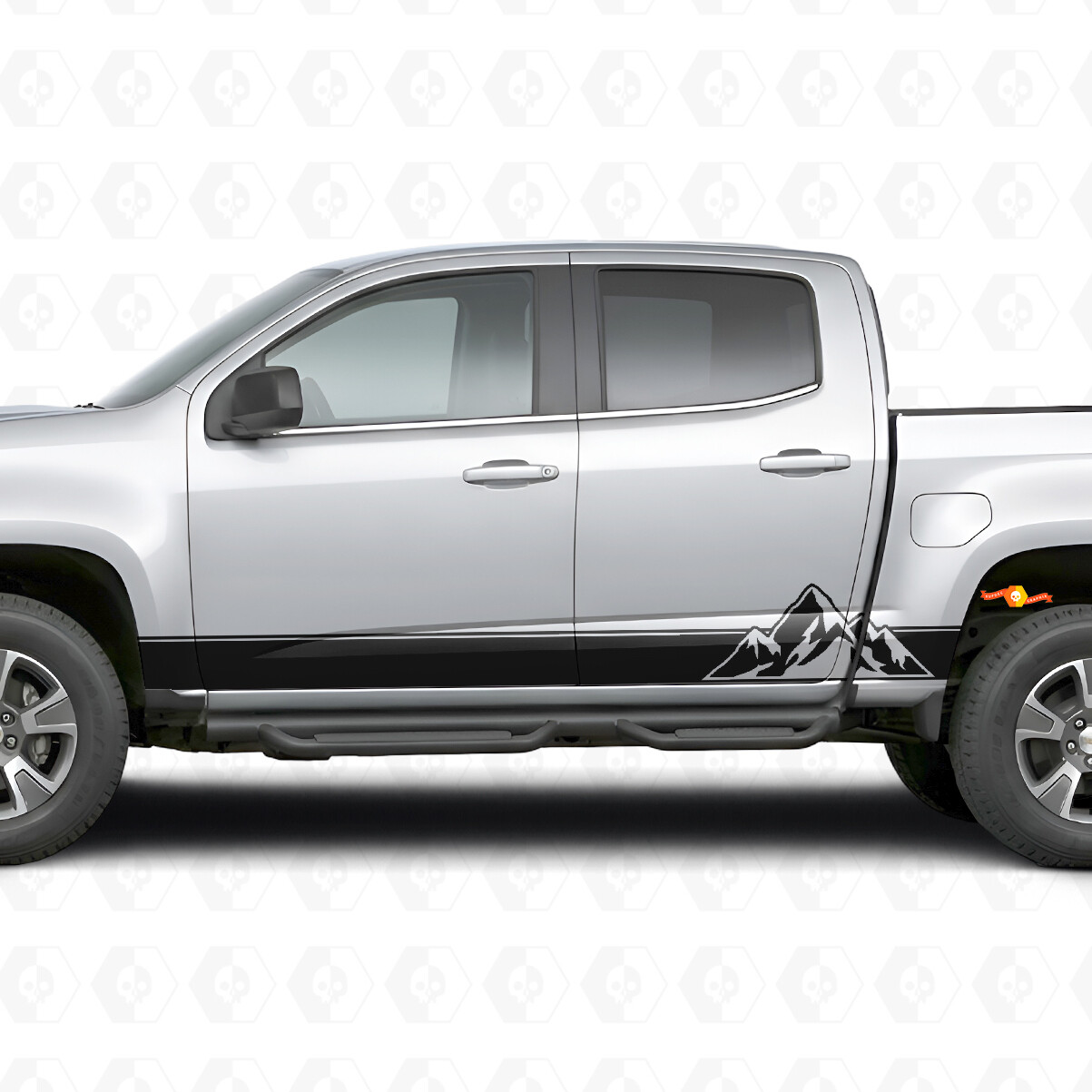 Gelaagde Pieken Deur- en Zijkantbestickering voor Chevrolet Colorado 2e Gen 2015-2022